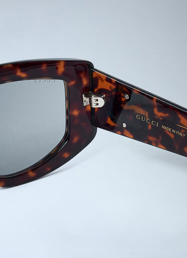LN-CC® - Gucci: Rectangle Sunglasses - Brown Gucci Rectangle Sunglasses Brown gus0362003