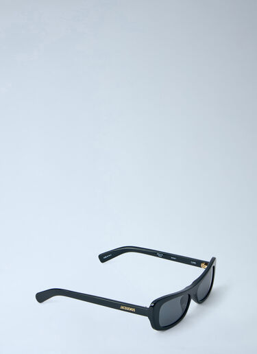 LN-CC® - Jacquemus: Les Lunettes Capri Sunglasses - Black Jacquemus Les Lunettes Capri Sunglasses Black jac0364018