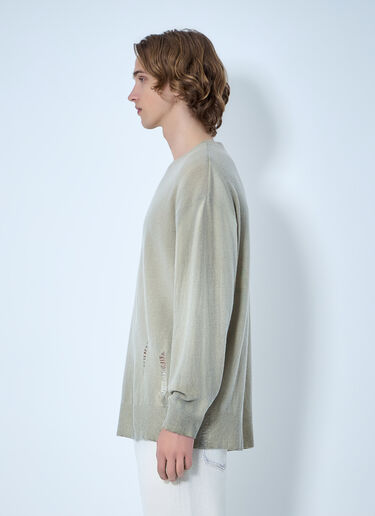 Our Legacy Slant Knit Sweater Cream our0164029