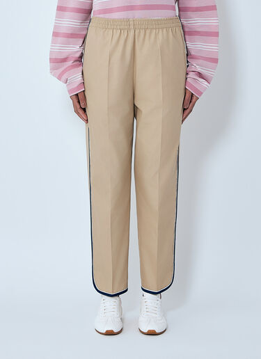 LN-CC® - Prada: Elasticated Waistband Trousers - Beige Prada Elasticated Waistband Trousers Beige pra0264008