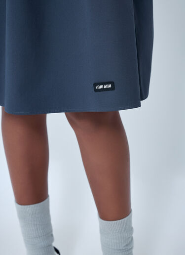 Miu Miu 밴딩 웨이스트 A라인 스커트 회색 miu0264006