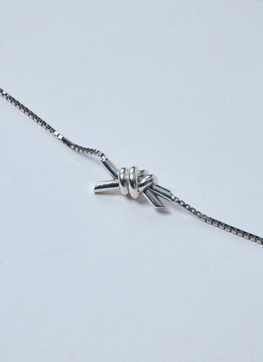 LN-CC® - Bottega Veneta: Knot Necklace - Silver Bottega Veneta Knot Necklace Silver bov0259057