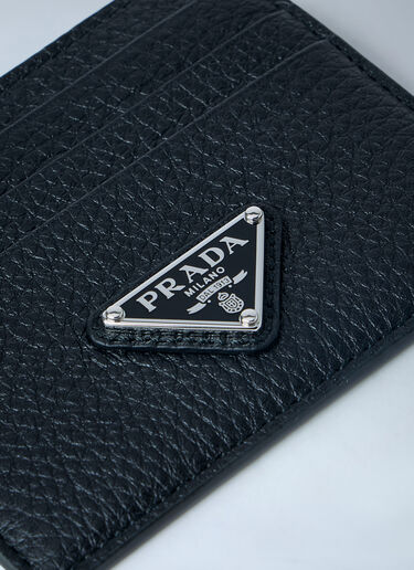 LN-CC® - Prada: Pebbled Leather Bi-fold Wallet - Black Prada Pebbled Leather Bi-fold Wallet Black pra0164011