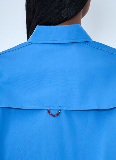 Miu Miu Cropped Utility Shirt Purple miu0264002