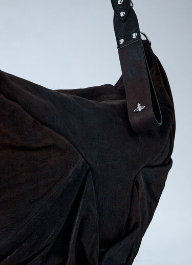 LN-CC® - Vivienne Westwood: Medium Agnes Shoulder Bag - Brown Vivienne Westwood Medium Agnes Shoulder Bag Brown vvw0163013