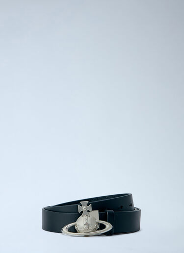 LN-CC® - Vivienne Westwood: Orb Buckle Belt - Black Vivienne Westwood Orb Buckle Belt Black vvw0163019