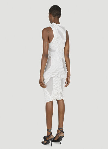LN-CC® - DI PETSA: Wet Look Mini Dress - White DI PETSA Wet Look Mini Dress White dip0250001