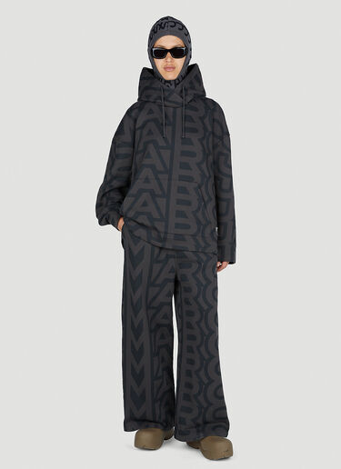 Marc Jacobs Monogram Oversized Hooded Sweatshirt Black mcj0251002