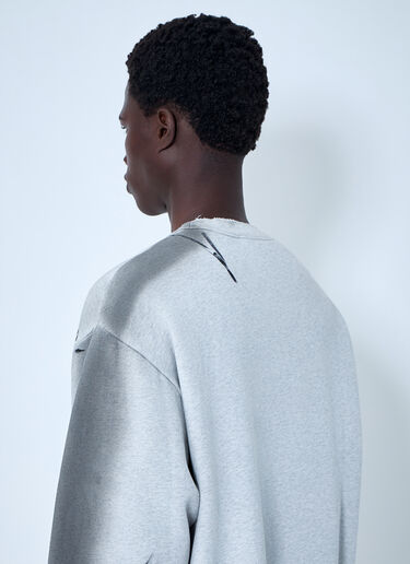 LN-CC® - Acne Studios: Sprayed Logo Sweatshirt - Grey Acne Studios Sprayed Logo Sweatshirt Grey acn0164039