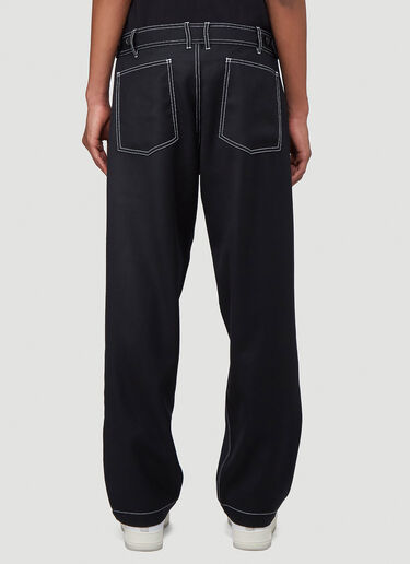 LN-CC® - Comme des Garcons SHIRT: Contrast-Stitch Pants - Black Comme des Garcons SHIRT Contrast-Stitch Pants Black cdg0140001