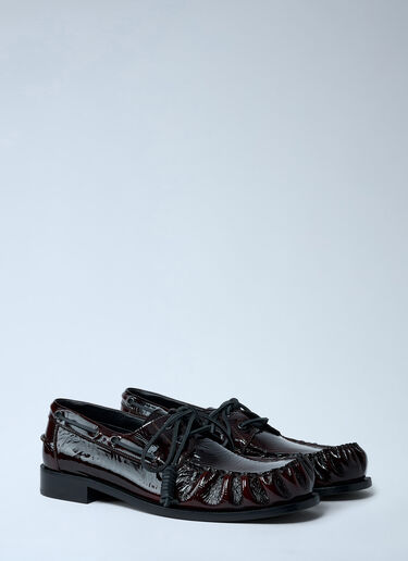 Dries Van Noten Patent Lace-up Shoes Dark Brown dvn0162035