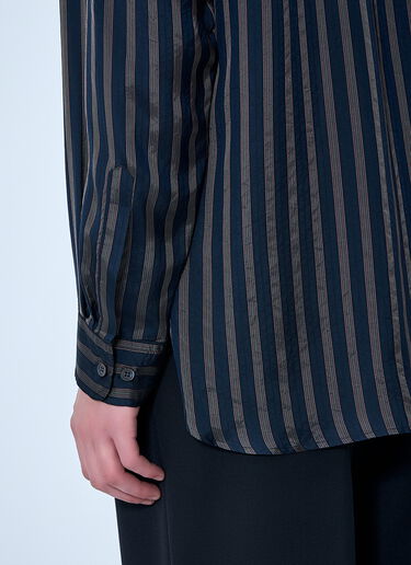 Dries Van Noten 条纹纽扣衬衫 海军蓝 dvn0163038