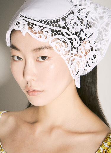 LN-CC® - Dolce & Gabbana: Triangle Bandana - White Dolce & Gabbana Triangle Bandana White dol0257014