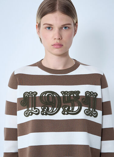 Max Mara Striped Sweater Brown max0261005