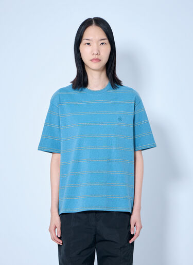 Jil Sander Striped Crewneck T-Shirt Blue jil0265004