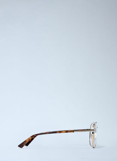 LN-CC® - Gucci: Square Glasses - Gold Gucci Square Glasses Gold gus0362004