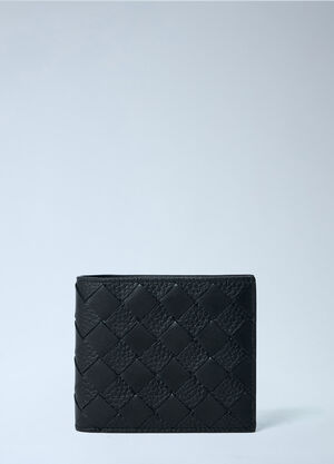 LN-CC® - Bottega Veneta: Intrecciato Bi-Fold Wallet - Black Bottega Veneta Intrecciato Bi-Fold Wallet Black bov0163008