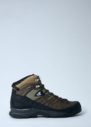 LN-CC® - Salomon: X-ALP Mid GTX Distressed Boots - Brown Salomon X-ALP Mid GTX Distressed Boots Brown sal0362009