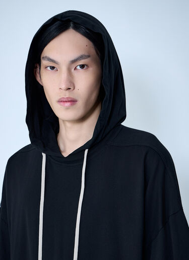 LN-CC® - Rick Owens DRKSHDW: Tommy Hustler Hoodie - Black Rick Owens DRKSHDW Tommy Hustler Hoodie Black drk0164025