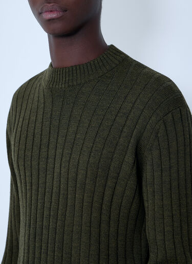 LN-CC® - GR10K: Rib Sweater - Green GR10K Rib Sweater Green grk0162004