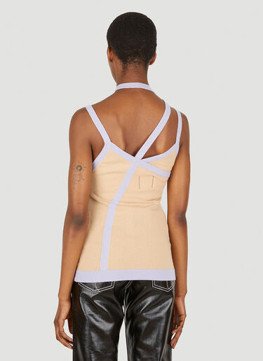 LN-CC® - Ninamounah: Asymmetric Knit Top - Beige Ninamounah Asymmetric Knit Top Beige nmo0248007