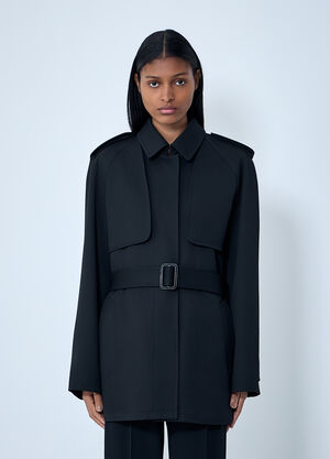 The Row Usuaia Trench Coat Black row0263010