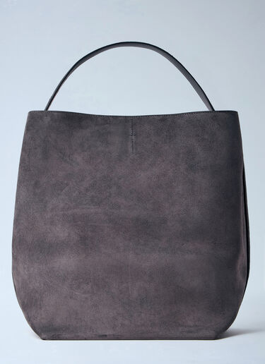 LN-CC® - TOTEME: Belted Suede Tote Bag - Grey TOTEME Belted Suede Tote Bag Grey tot0264034