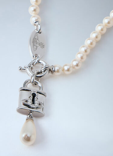 LN-CC® - Vivienne Westwood: Celestia Small Pendant Necklace - Silver Vivienne Westwood Celestia Small Pendant Necklace Silver vvw0264026