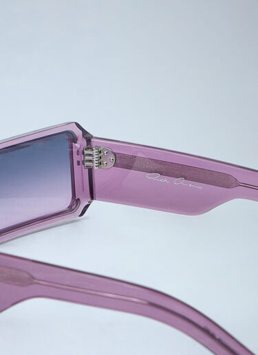 LN-CC® - Rick Owens: Gethshades Sunglasses - Violet Rick Owens Gethshades Sunglasses Violet ric0263074
