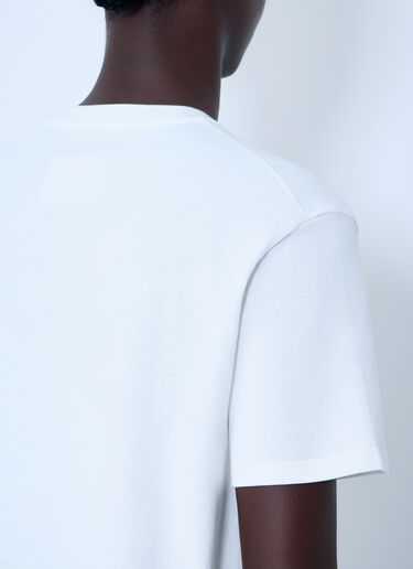 LN-CC® - Jil Sander: Logo Print T-Shirt - White Jil Sander Logo Print T-Shirt White jil0163003