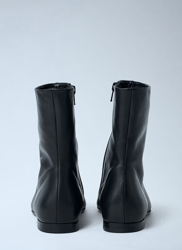 LN-CC® - TOTEME: Zipped Leather Chelsea Boots - Black TOTEME Zipped Leather Chelsea Boots Black tot0263059