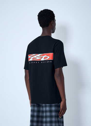 LN-CC® - Stüssy: 纯棉平纹针织标志T恤 - 黑色 Stüssy 纯棉平纹针织标志T恤 黑色 sts0164025