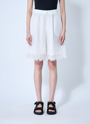 LN-CC® - Cecilie Bahnsen: Arya Shorts - White Cecilie Bahnsen Arya Shorts White cec0260003