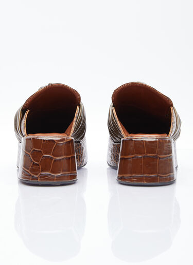 LN-CC® - Rejina Pyo: Knot Platform Mules - Brown Rejina Pyo Knot Platform Mules Brown rej0254013
