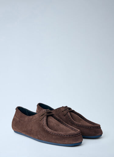 LN-CC® - Jil Sander: Suede Moccasin Shoes - Brown Jil Sander Suede Moccasin Shoes Brown jil0265023