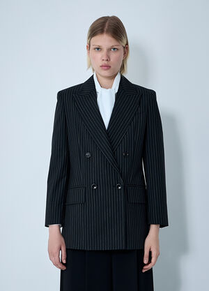 LN-CC® - Max Mara: Mattia Double-Breasted Blazer - Black Max Mara Mattia Double-Breasted Blazer Black max0261008