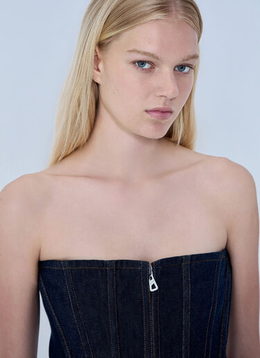 LN-CC® - Jean Paul Gaultier: 牛仔束身衣 - 蓝色 Jean Paul Gaultier 牛仔束身衣 蓝色 jpg0264005
