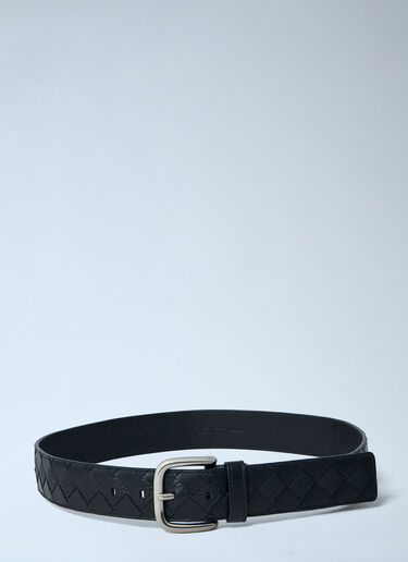 LN-CC® - Bottega Veneta: Braided Belt - Black Bottega Veneta Braided Belt Black bov0163012
