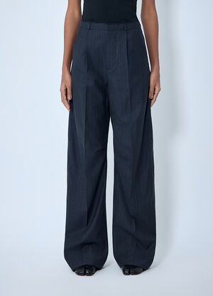 MM6 Maison Margiela 宽腿剪裁裤 黑色 mmm0264009
