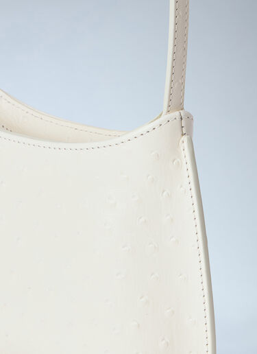LN-CC® - Jacquemus: Le Petit Bisou Shoulder Bag - White Jacquemus Le Petit Bisou Shoulder Bag White jac0264055