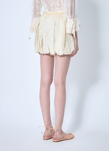 LN-CC® - Chloé: Mini Balloon Shorts - White Chloé Mini Balloon Shorts White chl0260041
