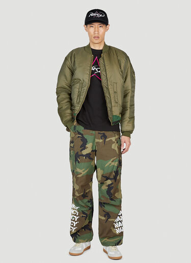 LN-CC® - Nancy: Camouflage Bomber Jacket - Green Nancy Camouflage Bomber Jacket Green ncy0153007