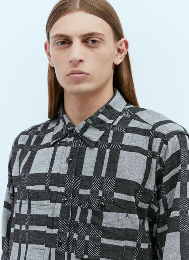 LN-CC® - Engineered Garments: Check Work Shirt - Grey Engineered Garments Check Work Shirt Grey egg0154002