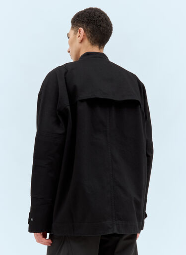 LN-CC® - Dries Van Noten: Viskin Jacket - Black Dries Van Noten Viskin Jacket Black dvn0158003