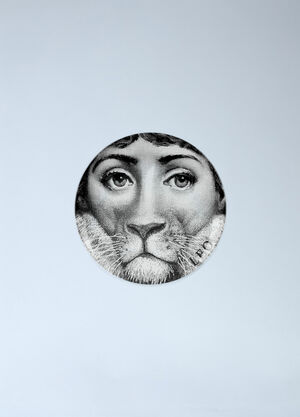 Fornasetti Tema e Varazione N.352 Leo Wall Plate White wps0691893