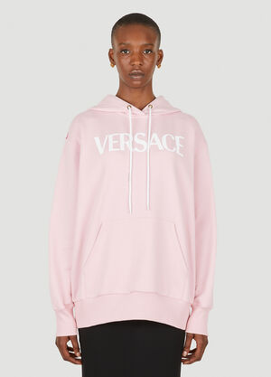 LN-CC® - Versace: Ventagli Hooded Sweatshirt - Pink Versace Ventagli Hooded Sweatshirt Pink vrs0249012