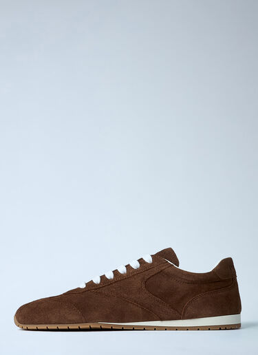 Prada 麂皮运动鞋  棕色 pra0262055