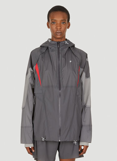 LN-CC® - SLAM JAM: Transformable Windbreaker Jacket - Grey SLAM JAM Transformable Windbreaker Jacket Grey slj0349003