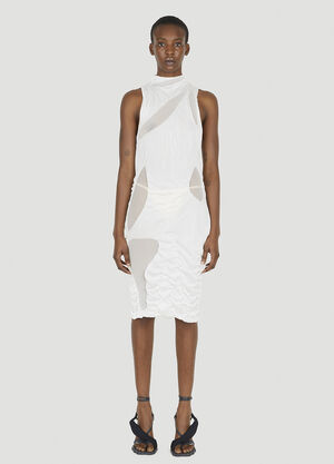 LN-CC® - DI PETSA: Wet Look Mini Dress - White DI PETSA Wet Look Mini Dress White dip0250001