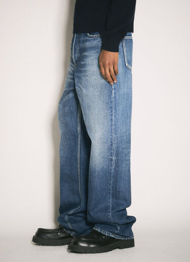 LN-CC® - Saint Laurent: High-Rise Jeans - Blue Saint Laurent High-Rise Jeans Blue sla0158001